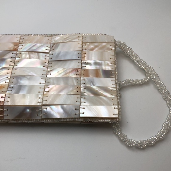 Mad Bags Abalone Sliver Wallet Handmade Shell Purse Zipper Closure. EC - Picture 5 of 11